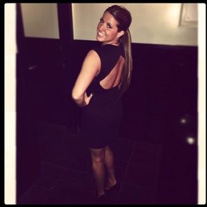 Tight little black dress